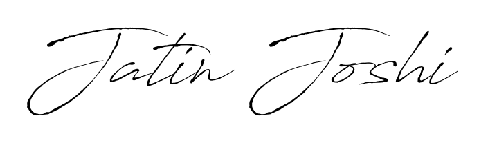 Create a beautiful signature design for name Jatin Joshi. With this signature (Antro_Vectra) fonts, you can make a handwritten signature for free. Jatin Joshi signature style 6 images and pictures png