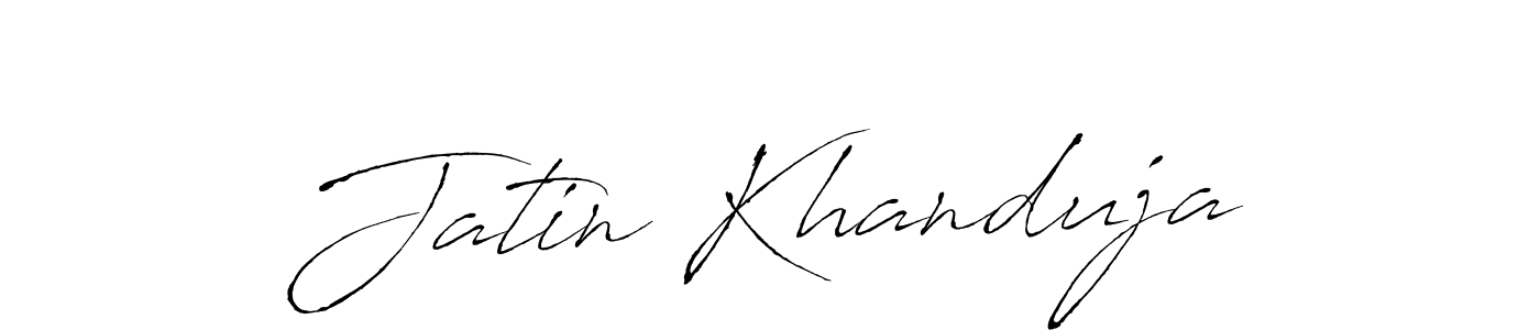 How to make Jatin Khanduja signature? Antro_Vectra is a professional autograph style. Create handwritten signature for Jatin Khanduja name. Jatin Khanduja signature style 6 images and pictures png