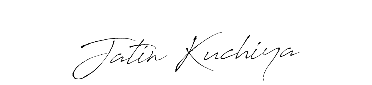Design your own signature with our free online signature maker. With this signature software, you can create a handwritten (Antro_Vectra) signature for name Jatin Kuchiya. Jatin Kuchiya signature style 6 images and pictures png