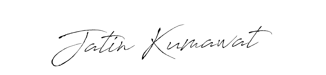 Jatin Kumawat stylish signature style. Best Handwritten Sign (Antro_Vectra) for my name. Handwritten Signature Collection Ideas for my name Jatin Kumawat. Jatin Kumawat signature style 6 images and pictures png