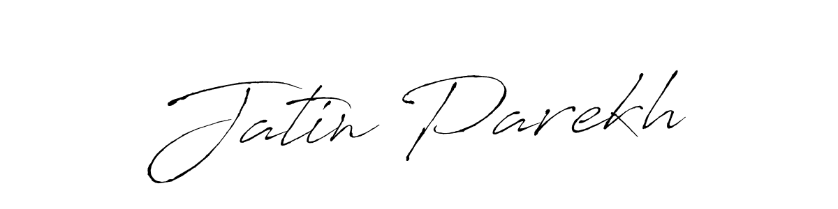 How to make Jatin Parekh name signature. Use Antro_Vectra style for creating short signs online. This is the latest handwritten sign. Jatin Parekh signature style 6 images and pictures png