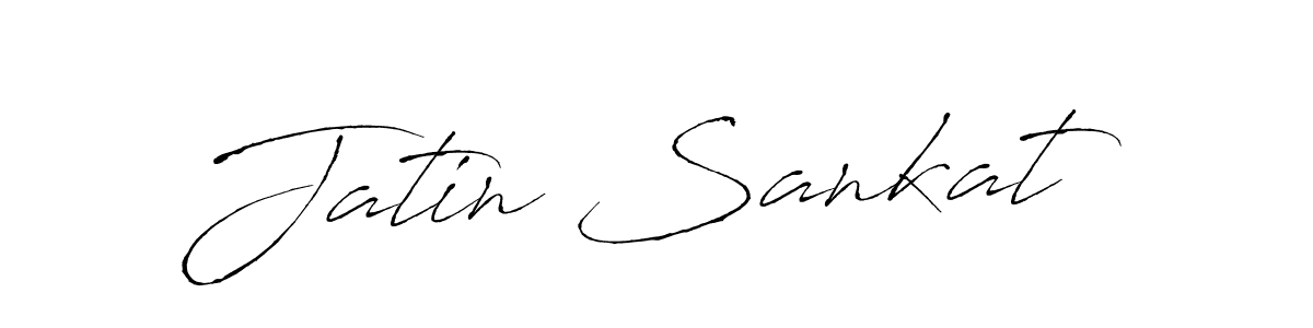 You should practise on your own different ways (Antro_Vectra) to write your name (Jatin Sankat) in signature. don't let someone else do it for you. Jatin Sankat signature style 6 images and pictures png