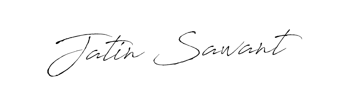 Design your own signature with our free online signature maker. With this signature software, you can create a handwritten (Antro_Vectra) signature for name Jatin Sawant. Jatin Sawant signature style 6 images and pictures png