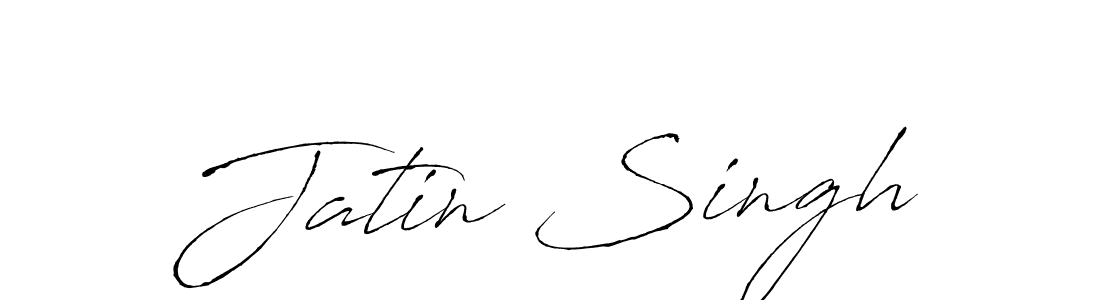 Create a beautiful signature design for name Jatin Singh. With this signature (Antro_Vectra) fonts, you can make a handwritten signature for free. Jatin Singh signature style 6 images and pictures png