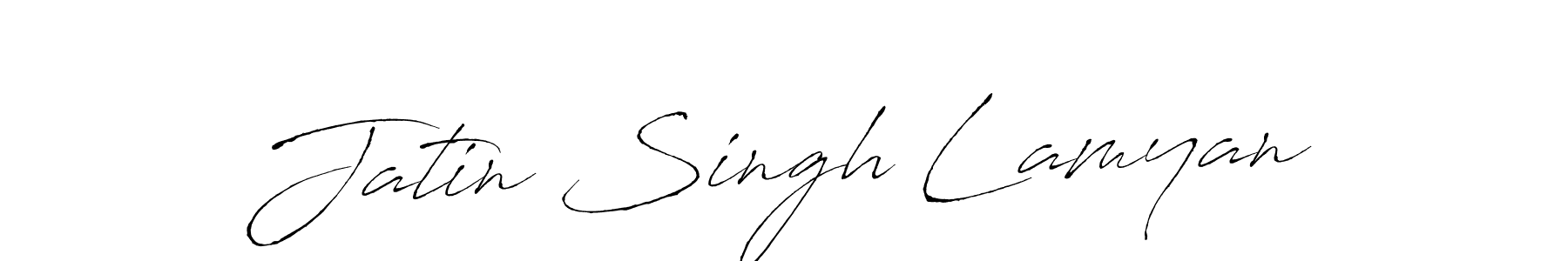 Use a signature maker to create a handwritten signature online. With this signature software, you can design (Antro_Vectra) your own signature for name Jatin Singh Lamyan. Jatin Singh Lamyan signature style 6 images and pictures png