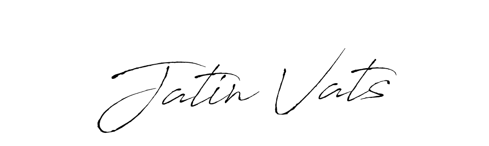 Make a beautiful signature design for name Jatin Vats. With this signature (Antro_Vectra) style, you can create a handwritten signature for free. Jatin Vats signature style 6 images and pictures png