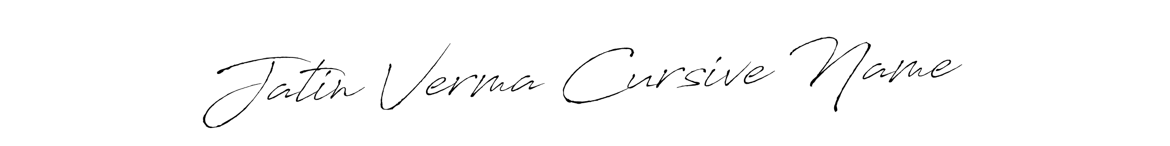 You should practise on your own different ways (Antro_Vectra) to write your name (Jatin Verma Cursive Name) in signature. don't let someone else do it for you. Jatin Verma Cursive Name signature style 6 images and pictures png