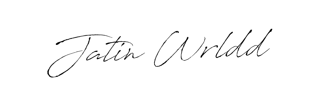 Make a beautiful signature design for name Jatin Wrldd. With this signature (Antro_Vectra) style, you can create a handwritten signature for free. Jatin Wrldd signature style 6 images and pictures png