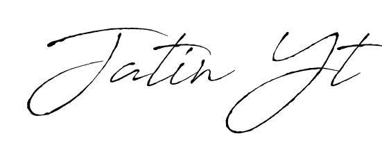 Use a signature maker to create a handwritten signature online. With this signature software, you can design (Antro_Vectra) your own signature for name Jatin Yt. Jatin Yt signature style 6 images and pictures png