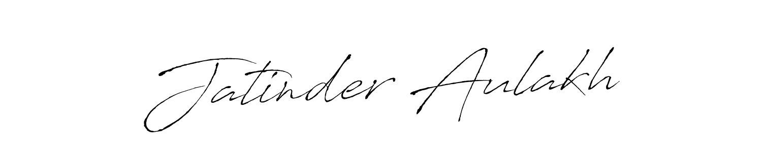 Create a beautiful signature design for name Jatinder Aulakh. With this signature (Antro_Vectra) fonts, you can make a handwritten signature for free. Jatinder Aulakh signature style 6 images and pictures png
