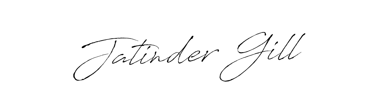 Also You can easily find your signature by using the search form. We will create Jatinder Gill name handwritten signature images for you free of cost using Antro_Vectra sign style. Jatinder Gill signature style 6 images and pictures png