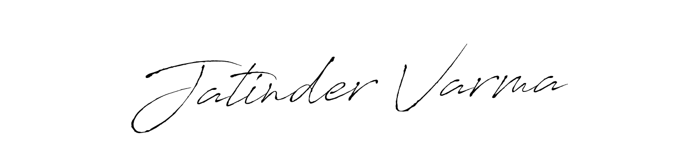 Design your own signature with our free online signature maker. With this signature software, you can create a handwritten (Antro_Vectra) signature for name Jatinder Varma. Jatinder Varma signature style 6 images and pictures png