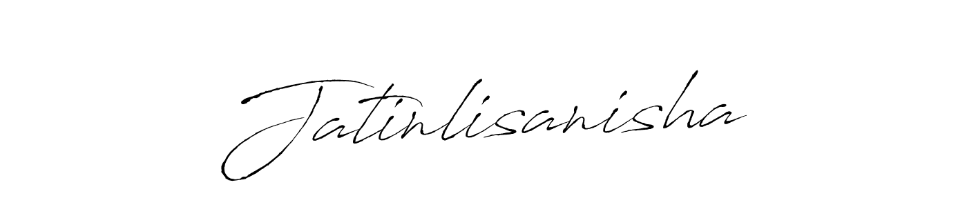 Use a signature maker to create a handwritten signature online. With this signature software, you can design (Antro_Vectra) your own signature for name Jatinlisanisha. Jatinlisanisha signature style 6 images and pictures png