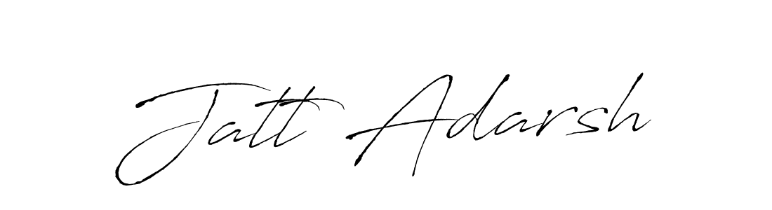 Also You can easily find your signature by using the search form. We will create Jatt Adarsh name handwritten signature images for you free of cost using Antro_Vectra sign style. Jatt Adarsh signature style 6 images and pictures png