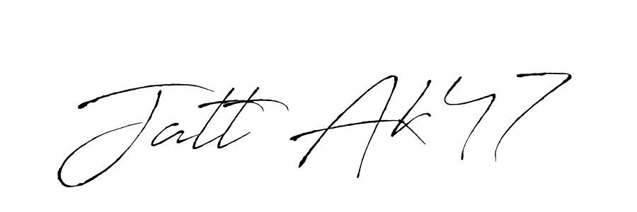 Make a beautiful signature design for name Jatt Ak47. With this signature (Antro_Vectra) style, you can create a handwritten signature for free. Jatt Ak47 signature style 6 images and pictures png