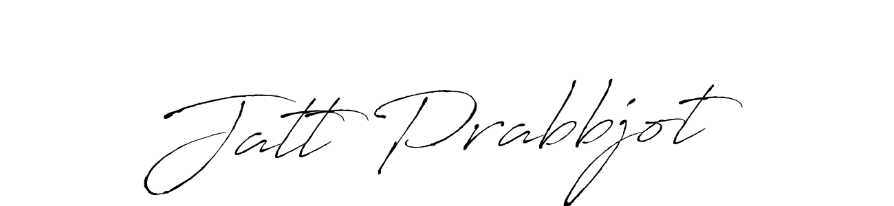 How to make Jatt Prabbjot name signature. Use Antro_Vectra style for creating short signs online. This is the latest handwritten sign. Jatt Prabbjot signature style 6 images and pictures png
