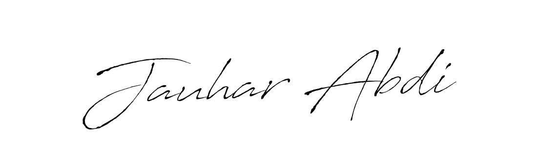 Make a beautiful signature design for name Jauhar Abdi. With this signature (Antro_Vectra) style, you can create a handwritten signature for free. Jauhar Abdi signature style 6 images and pictures png