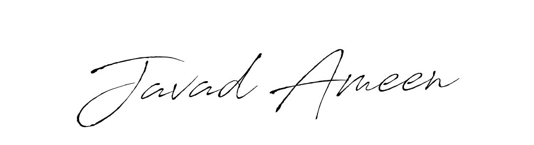 Use a signature maker to create a handwritten signature online. With this signature software, you can design (Antro_Vectra) your own signature for name Javad Ameen. Javad Ameen signature style 6 images and pictures png