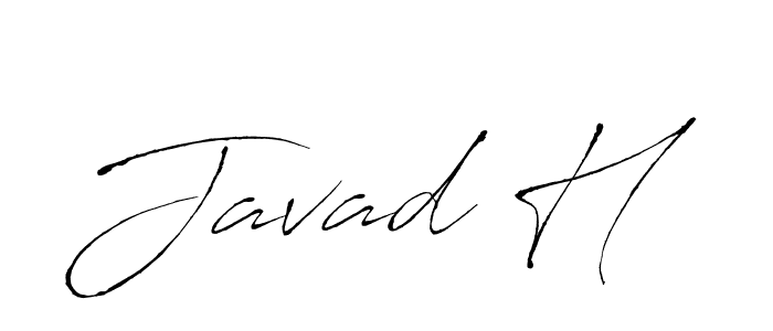 Create a beautiful signature design for name Javad H. With this signature (Antro_Vectra) fonts, you can make a handwritten signature for free. Javad H signature style 6 images and pictures png