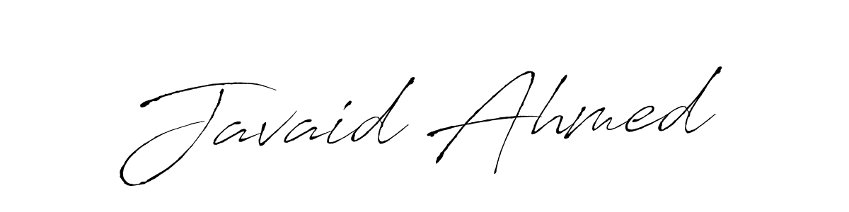 Javaid Ahmed stylish signature style. Best Handwritten Sign (Antro_Vectra) for my name. Handwritten Signature Collection Ideas for my name Javaid Ahmed. Javaid Ahmed signature style 6 images and pictures png