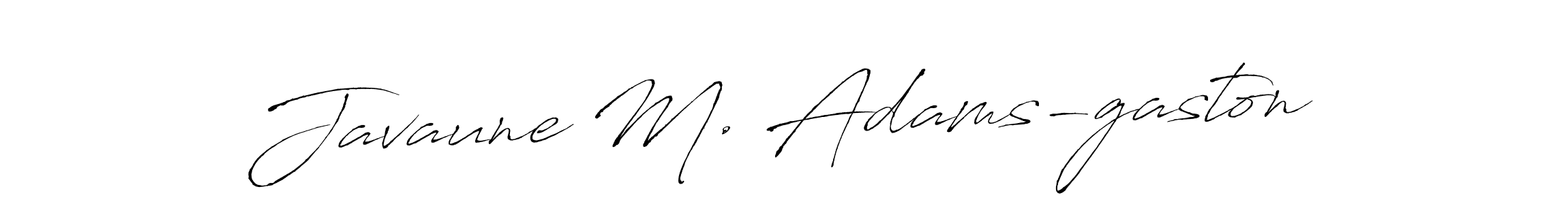 Create a beautiful signature design for name Javaune M. Adams-gaston. With this signature (Antro_Vectra) fonts, you can make a handwritten signature for free. Javaune M. Adams-gaston signature style 6 images and pictures png