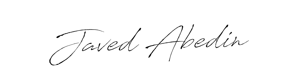 Create a beautiful signature design for name Javed Abedin. With this signature (Antro_Vectra) fonts, you can make a handwritten signature for free. Javed Abedin signature style 6 images and pictures png