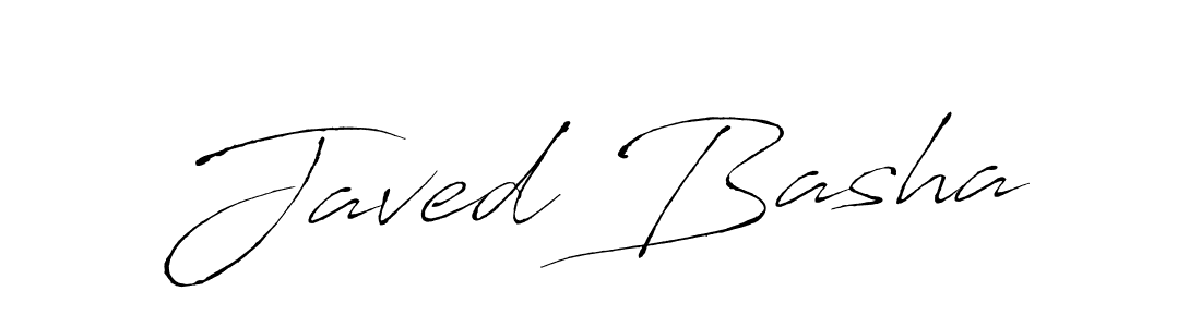 Design your own signature with our free online signature maker. With this signature software, you can create a handwritten (Antro_Vectra) signature for name Javed Basha. Javed Basha signature style 6 images and pictures png