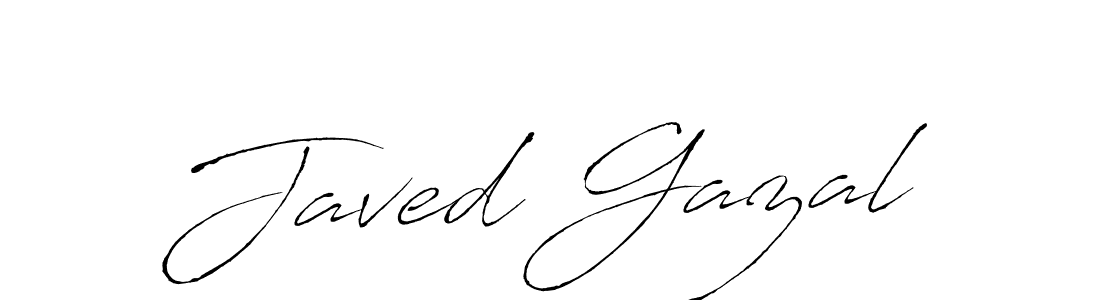 Design your own signature with our free online signature maker. With this signature software, you can create a handwritten (Antro_Vectra) signature for name Javed Gazal. Javed Gazal signature style 6 images and pictures png