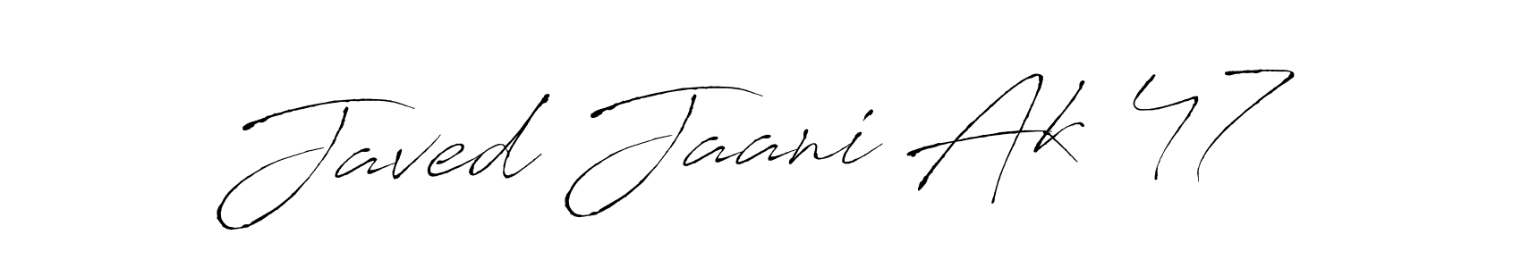 How to make Javed Jaani Ak 47 signature? Antro_Vectra is a professional autograph style. Create handwritten signature for Javed Jaani Ak 47 name. Javed Jaani Ak 47 signature style 6 images and pictures png