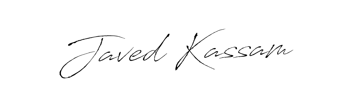 Use a signature maker to create a handwritten signature online. With this signature software, you can design (Antro_Vectra) your own signature for name Javed Kassam. Javed Kassam signature style 6 images and pictures png
