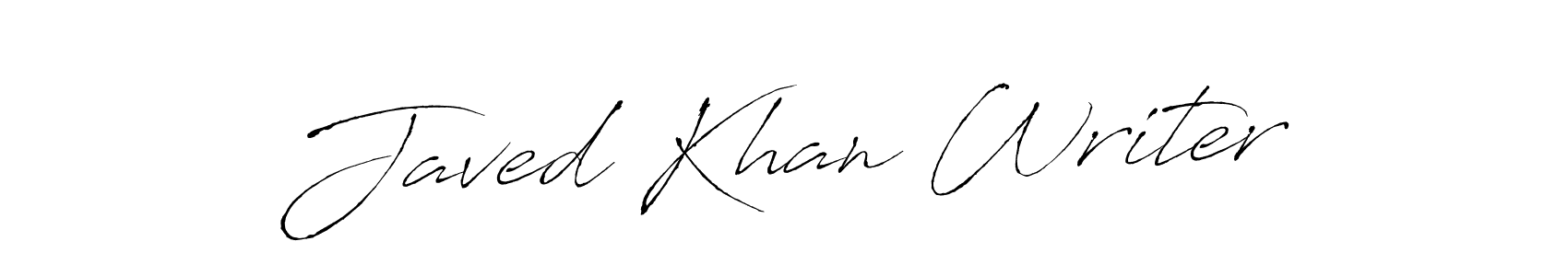 Make a beautiful signature design for name Javed Khan Writer. With this signature (Antro_Vectra) style, you can create a handwritten signature for free. Javed Khan Writer signature style 6 images and pictures png