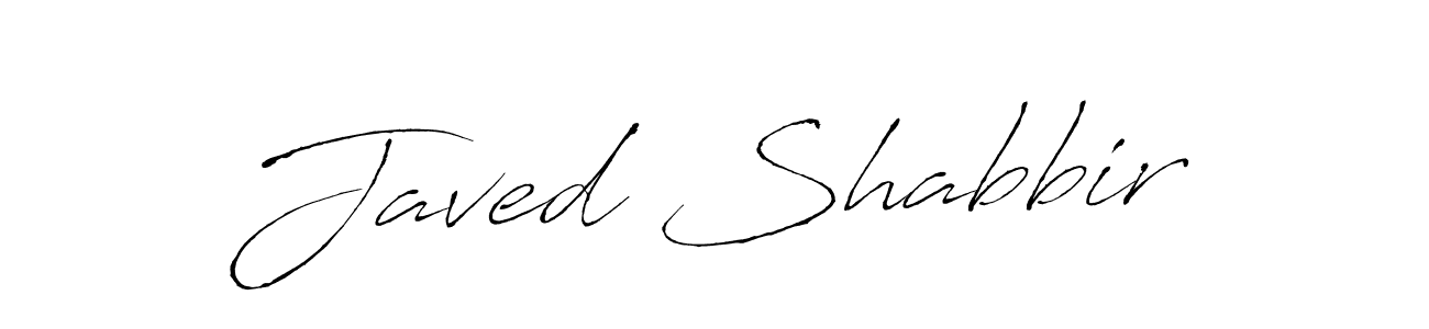 Make a beautiful signature design for name Javed Shabbir. With this signature (Antro_Vectra) style, you can create a handwritten signature for free. Javed Shabbir signature style 6 images and pictures png