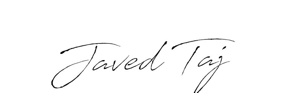 Make a beautiful signature design for name Javed Taj. With this signature (Antro_Vectra) style, you can create a handwritten signature for free. Javed Taj signature style 6 images and pictures png