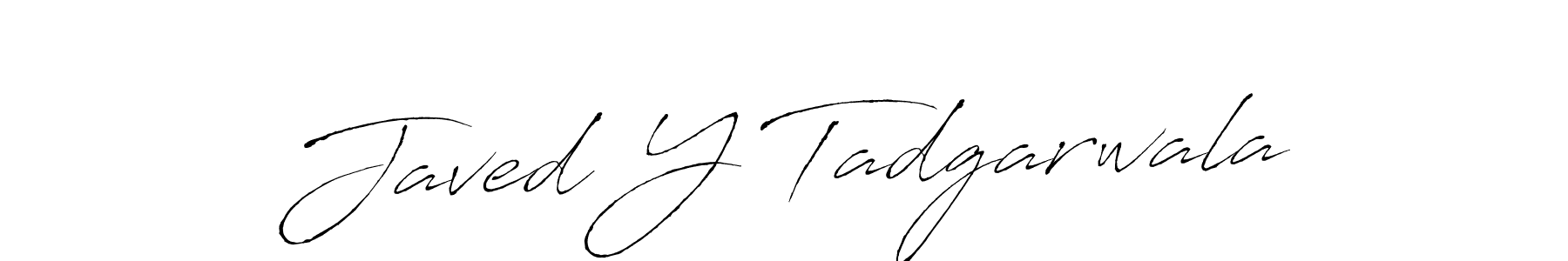 Create a beautiful signature design for name Javed Y Tadgarwala. With this signature (Antro_Vectra) fonts, you can make a handwritten signature for free. Javed Y Tadgarwala signature style 6 images and pictures png