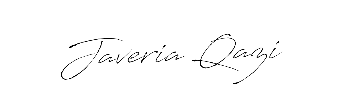 Design your own signature with our free online signature maker. With this signature software, you can create a handwritten (Antro_Vectra) signature for name Javeria Qazi. Javeria Qazi signature style 6 images and pictures png