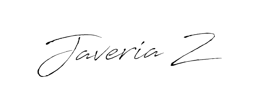 How to make Javeria Z signature? Antro_Vectra is a professional autograph style. Create handwritten signature for Javeria Z name. Javeria Z signature style 6 images and pictures png