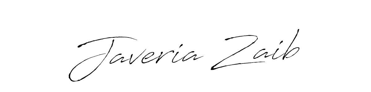 How to make Javeria Zaib name signature. Use Antro_Vectra style for creating short signs online. This is the latest handwritten sign. Javeria Zaib signature style 6 images and pictures png