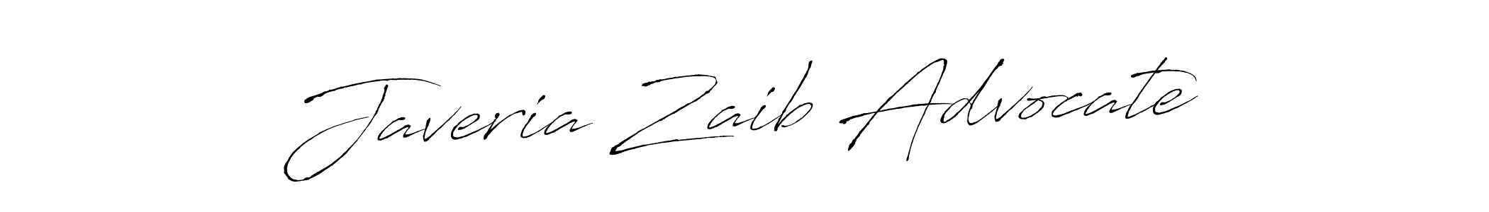 How to make Javeria Zaib Advocate name signature. Use Antro_Vectra style for creating short signs online. This is the latest handwritten sign. Javeria Zaib Advocate signature style 6 images and pictures png