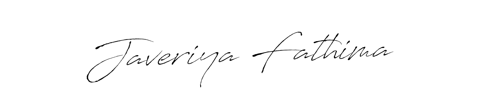How to make Javeriya Fathima name signature. Use Antro_Vectra style for creating short signs online. This is the latest handwritten sign. Javeriya Fathima signature style 6 images and pictures png