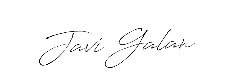 Make a beautiful signature design for name Javi Galan. With this signature (Antro_Vectra) style, you can create a handwritten signature for free. Javi Galan signature style 6 images and pictures png