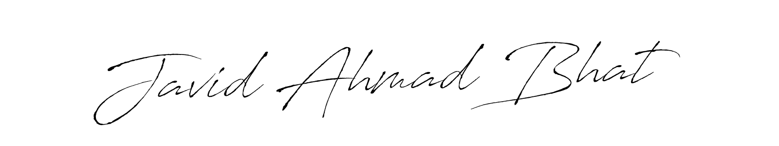 Create a beautiful signature design for name Javid Ahmad Bhat. With this signature (Antro_Vectra) fonts, you can make a handwritten signature for free. Javid Ahmad Bhat signature style 6 images and pictures png