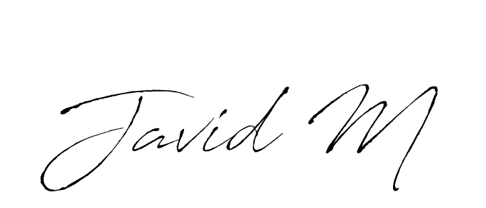Create a beautiful signature design for name Javid M. With this signature (Antro_Vectra) fonts, you can make a handwritten signature for free. Javid M signature style 6 images and pictures png