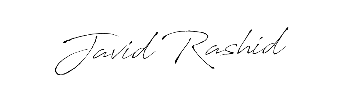 Design your own signature with our free online signature maker. With this signature software, you can create a handwritten (Antro_Vectra) signature for name Javid Rashid. Javid Rashid signature style 6 images and pictures png