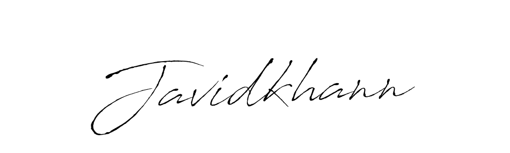 Make a beautiful signature design for name Javidkhann. With this signature (Antro_Vectra) style, you can create a handwritten signature for free. Javidkhann signature style 6 images and pictures png