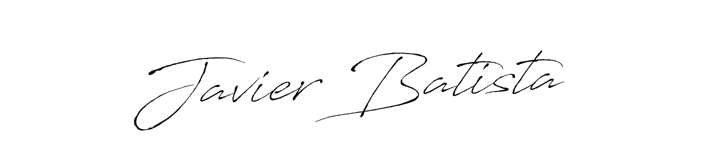 Make a beautiful signature design for name Javier Batista. With this signature (Antro_Vectra) style, you can create a handwritten signature for free. Javier Batista signature style 6 images and pictures png