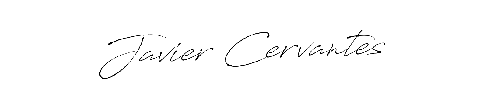 Make a beautiful signature design for name Javier Cervantes. With this signature (Antro_Vectra) style, you can create a handwritten signature for free. Javier Cervantes signature style 6 images and pictures png