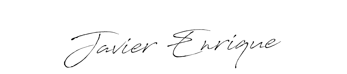 Design your own signature with our free online signature maker. With this signature software, you can create a handwritten (Antro_Vectra) signature for name Javier Enrique. Javier Enrique signature style 6 images and pictures png