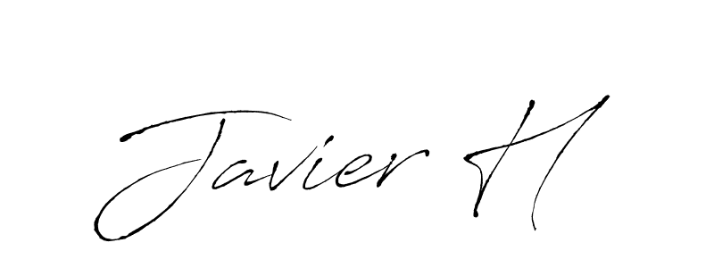 How to make Javier H name signature. Use Antro_Vectra style for creating short signs online. This is the latest handwritten sign. Javier H signature style 6 images and pictures png