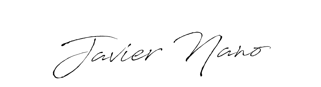 Create a beautiful signature design for name Javier Nano. With this signature (Antro_Vectra) fonts, you can make a handwritten signature for free. Javier Nano signature style 6 images and pictures png