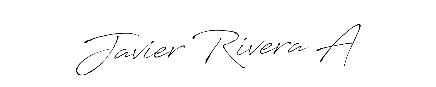 How to make Javier Rivera A name signature. Use Antro_Vectra style for creating short signs online. This is the latest handwritten sign. Javier Rivera A signature style 6 images and pictures png